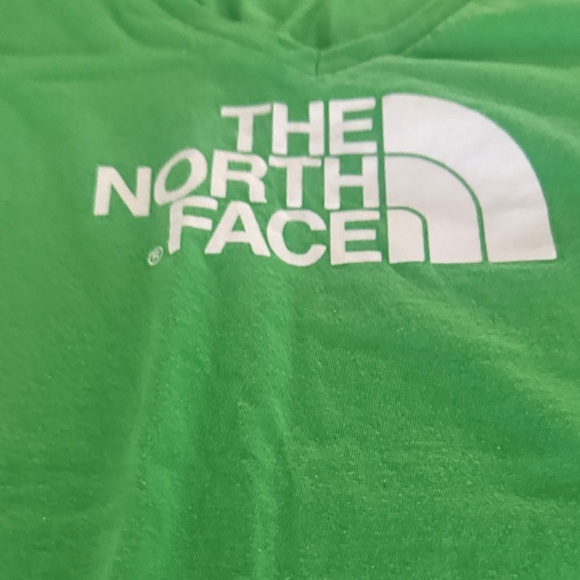 The North Face Women's Bright Green V-Neck Tee - Picture 3 of 4